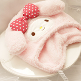 韩版时尚可爱白搭冬季搞怪小魔怪卡通粉兔子立体耳朵保暖毛绒帽子