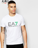 正品代购Armani 阿玛尼 EA7男装修身短袖T恤圆领新款男士印花半袖