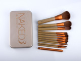 NAKED3代 12支化妆刷 铁盒套装 化妆刷套装 便携款 彩妆工具 现货