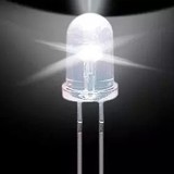 特价5MM F5 草帽灯 LED 发光二极管 透明发白色光 发光管 高亮