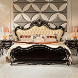豪华欧式双人实木床1.8真皮床公主床简约1.5米婚床新古典奢华家具