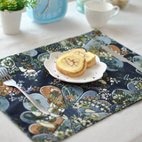 日式花朵棉餐垫餐巾 纯棉桌布 餐布 厨房茶巾抹布 杯垫 拍照背景