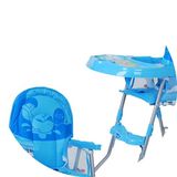 儿童餐椅 多功能婴儿餐椅 便携式可折叠宝宝吃饭餐桌 凳子 蓝色