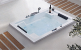亚克力长方形嵌入式 龙头按摩保温浴缸 大尺寸双人浴缸