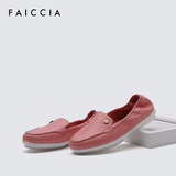 Faiccia/色非预售2016春新款平底单鞋豆豆鞋舒适休闲女鞋纯色2M01