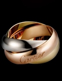 美国代购正品 Cartier/卡地亚 Trinity系列大号三环三色金戒指