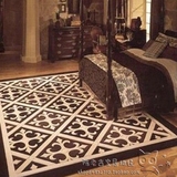 时尚欧式咖啡色地毯客厅茶几沙发地毯卧室床边手工地毯玄关地毯