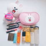独家定制韩国卡通可爱可妮兔小号便携大容量化妆包收纳包PU旅行