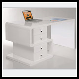新款简约现代创意书桌办公桌 白色烤漆经理桌个性书桌办公桌定制