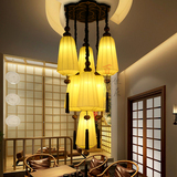 现代新中式吊灯客厅酒店餐厅灯具仿复古会所茶楼楼梯古典布艺灯笼