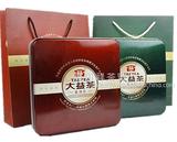 大益 普洱茶 专用生熟茶包装礼盒 空盒可装357g/400g饼茶金属铁盒