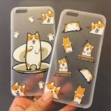 可爱萌宠柯基犬iphone6s手机壳6plus外壳苹果5s个性创意卡通狗狗