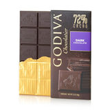 现货质保17年2月美国Godiva 歌帝梵72%黑巧克力直板排块
