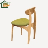 蝴蝶椅 北欧简约实木餐椅 创意咖啡厅酒店靠背休闲书桌椅客厅椅子