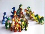 出口品质侏罗纪恐龙模型套装仿真12款小号恐龙单款毛绒玩具批发