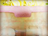 包邮新款粉色透明蕾丝格纹大容量洗漱包女化妆包收纳包手拿包