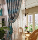 北京欧式上门窗帘 雪尼尔棉绒高档遮光环保窗帘布艺 客厅卧室特价