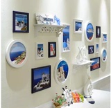 欧式地中海照片墙客厅电视沙发背景墙面装饰品相框挂墙饰壁饰画框