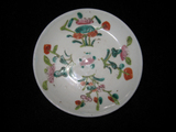 包老清晚民国时期粉彩花卉纹瓷器小盘子、碟子