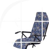 新款806彩色双层折叠椅 加棉可脱卸冬夏两用休闲午休椅 躺椅是迹