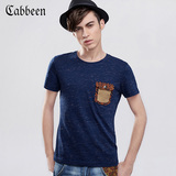 卡宾休闲男装短袖T恤 圆领套头修身个性男士t恤衫B/3152132036