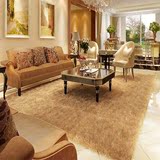 8厘米加长加厚弹加丝地毯 现代简约客厅茶几卧室纯色地毯 带亮丝