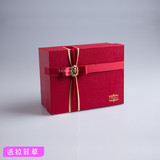 红色奢华宫廷风创意礼品包装盒中号方形包装盒节日礼品盒定制批发
