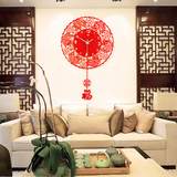 中式客厅创意挂钟 中国风个性摇摆钟表 时尚现代卧室静音时钟