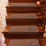 楼梯地毯踏步垫楼梯脚垫超级防滑免胶自粘楼梯垫日式通用楼梯垫