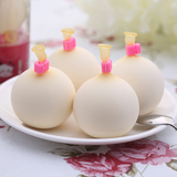 日本创意超人气白色牛奶焦糖气球布丁4枚装 果冻送女友生日礼物