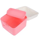 创意塑料防水护肤化妆品收纳箱韩版简约可爱有盖手提式整理储物盒