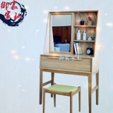 梳妆台 欧式宜家现代简约卧室小户型带镜子组装收纳实木化妆台桌