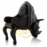 商务 动作座椅系列犀牛椅 玻璃钢休闲椅 牛头椅雕塑椅 豪华椅艺术