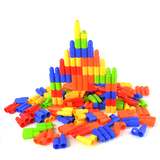 创意塑料子弹头积木 儿童益智拼插拼装组装玩具幼儿园批发1-3岁