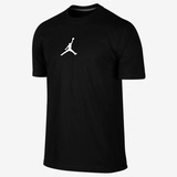 促销飞人乔丹AIR JORDAN男子针织纯棉圆领T恤 AJ篮球图案半袖短袖