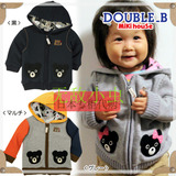 代购 日本高端品牌MIKIHOUSE D.B 小黑熊厚卫衣开衫 80-120cm