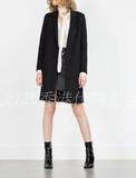 ZARA香港代購2015款女装欧美時尚手工大衣 5854/724