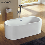 沃特玛 亚克力独立式浴缸浴盆 特价欧式独立缸1.7米单人大浴缸