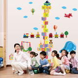3d立体卡通创意墙贴幼儿园墙面环境布置装饰贴纸测身高墙贴纸儿童