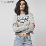 TOPSHOP2016春夏新款卡通印花女士短款卫衣12T46JGRY