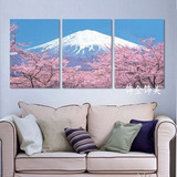 日本料理店寿司装饰画无框日式风格壁画富士山风景挂画浮世绘墙画