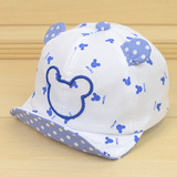 韩版0婴儿童3套头鸭舌棒球帽子6春秋夏季遮阳帽1岁男女宝宝12个月