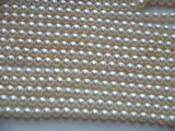 天然淡水珍珠5-6MM圆形珍珠圆珠项链手链 diy半成品散珠批发