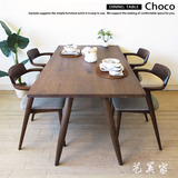 新款欧式白橡木现代简易餐桌餐椅 日式纯实木餐桌家具可定制 特价