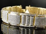 美国代购 钻石首饰品 手链手镯男式新款高贵设计黄金钻石6.0Ct