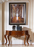 欧式美式法式古典实木别墅高档家具客厅FF99玄关台玄关桌