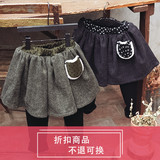 [促销特价]韩国进口正品童装AMBER2015冬季女童可爱百搭打底裙裤