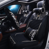 2016款豹纹皮革专车专用汽车坐垫四季通用3D全包夏天车垫夏季座垫