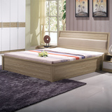卡斯腾1.8米双人床 木质 1.5米单人床 储物 高箱 床 简约 气动床