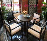 新中式酒店大堂休闲区沙发椅子售楼处部大厅洽谈桌椅接待沙发组合